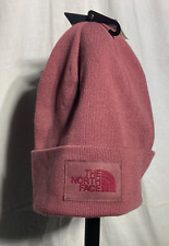 North Face Dockworker Logo Beanie  Polyester One Size - Mauve