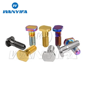 Tornillos de cabeza cuadrada Wanyifa perno de titanio M8x23 mm T para bicicleta motocicleta automóvil - Imagen 1 de 11