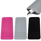 3Pcs Silicone Heat Resistant Mat Pouch For Hair Straightener Curling Iron Fla...