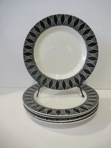Ten Strawberry Street Geo: Set of 5 Salad Plates- Vintage - Picture 1 of 5