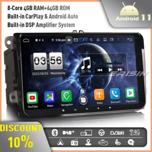 4GB RAM 9" Android 12.0 Car Stereo For VW Golf MK5/6 Caddy Transporter T5 Skoda - Picture 1 of 12