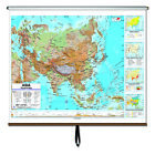 Asia Advanced Physical Classroom Wall Map on Roller