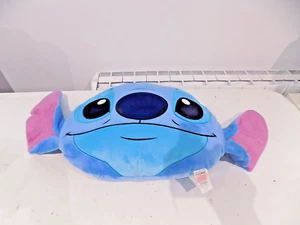 Primark Disney Lilo + Stitch Head Shaped Pillow/Cushion Blue Good Condition - Foto 1 di 7