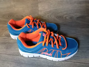 FILA Youth Size 4 Lightweight Sneakers Orange and Blue Lightweight Synthetic Eva - Picture 1 of 12