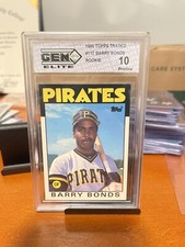 1986 Topps Traded Barry Bonds RC #11T PSA 10 GEM MINT