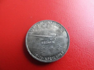 *Medalla de plata (900) 1928*BREMEN*Europa-América, Bremen 12/13. Abril(221)(Alb.8) - Imagen 1 de 2