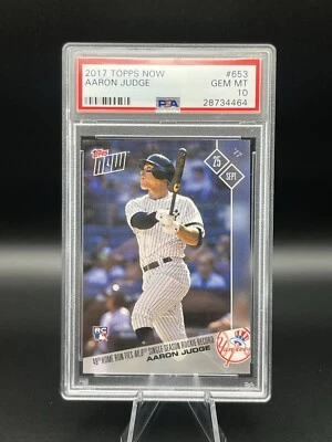 2017 Topps Now - #653 Aaron Judge (RC) PSA 10 Yankees  - Image 1 of 2