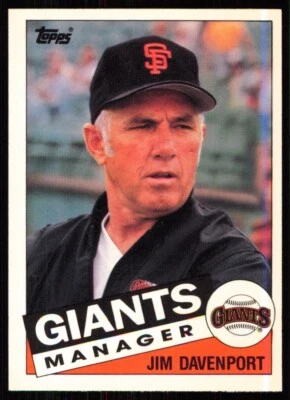 1985 Topps Traded Jim Davenport San Francisco Giants #27T - Image 1 of 2