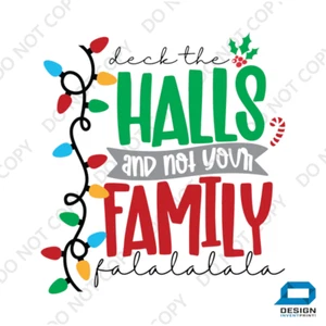 Regalo de Navidad Plancha en Transferencia Pegatina Decoraciones Camiseta Niñas Niños Adultos - Imagen 1 de 6