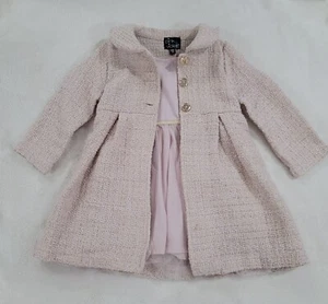 Pink & Violet Coat and Dress Set- 3T - Picture 1 of 3