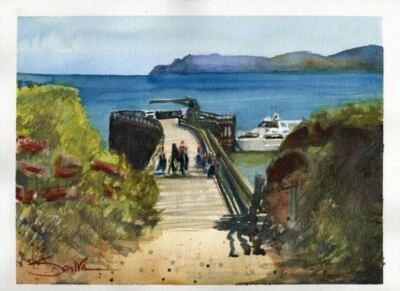 Island Packers  : Sandra Watercolors™ : Signed Limited Edition Art Print - Image 1 of 2