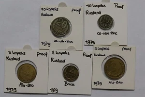🧭 🇷🇺 RUSSIA 1979 PROOF COIN SET B66 #614 - Picture 1 of 3
