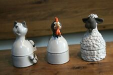 Eierbecher, Eierwärmer aus Keramik, Tiere Katze, Huhn oder Schaf wählbar