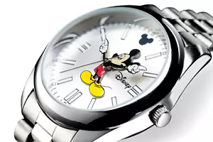 Another Heaven Disney Mickey Mouse Silver Watch Limited Edition New Japan - Picture 1 of 7