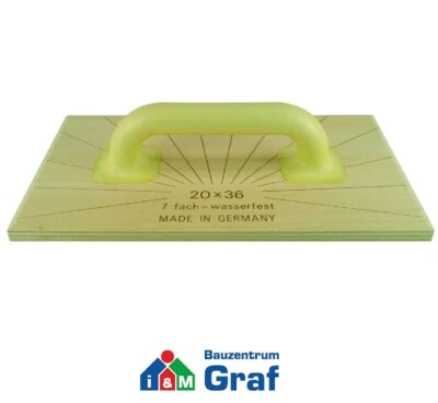 HAWE - HANS WERNER GMBH & CO. KG HaWe Abachi-Reibebrett aus Holz, 7-schichtig, Kusto-Griff, verschiedene Größen