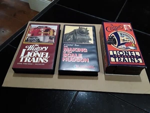 Vintage Lionel Trains VHS Tapes 3 Pcs Hobby Railroad History Videos Railways - Picture 1 of 9