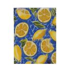 Lemon Art Blanket - Bright and Refreshing Lemon Pattern Velveteen Plush Blanket