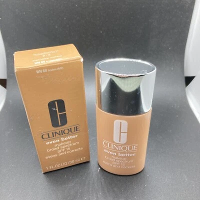 Clinique Even Better SPF15 Makeup Cream Foundation, WN68 Brûlée 1 Fl Oz - Image 1 of 3