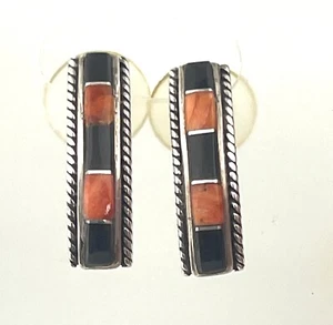 Multi Color Silver Earrings with Beautiful Milgrain Detail - Picture 1 of 4