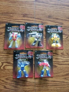 Complete Set of 5 Transformers Mini-Figures Megatron Starscream Soundwave Sealed - Picture 1 of 7