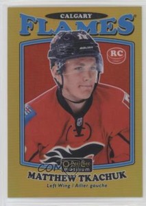 2016 O-Pee-Chee Platinum Retro Gold Rainbow 69/149 Matthew Tkachuk #R-86 RC