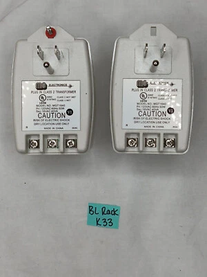 (Lote de 2) Transformador de pared enchufable MGT 1640 16,5 VAC 40VA **USADO** Foto 1 de 4