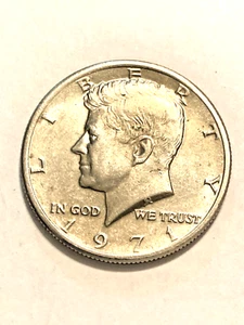 1971 Kennedy Half Dollar Coin - Picture 1 of 4