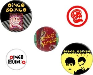 Buttons - OINGO BOINGO Music Band Pin Badge Pack Gift Danny Elfman SET OF 5! - Picture 1 of 2