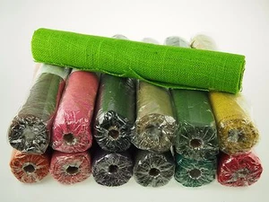 Real Natural Jute Hemp Burlap Rolls Color Gift Wrap Overlay Table Cover Wedding - Picture 1 of 16