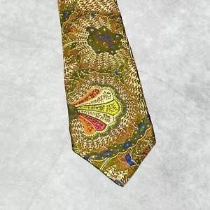 Corbata de seda acabada a mano Smithsonian Institution floral cachemira para hombre prendas para el cuello - Imagen 1 de 9