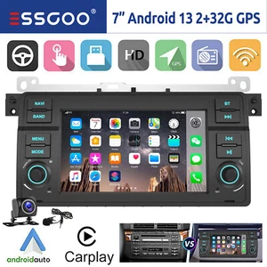 7" 32G Android 13 Für BMW 3er E46 M3 MGZT Autoradio Carplay GPS WIFI RDS BT KAM - Bild 1 von 14