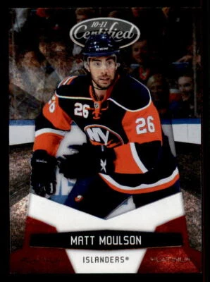 2010-11 Panini Certified Platinum Red #91 Matt Moulson Islanders 174/999 - Image 1 of 2