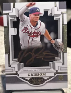 2023 Topps Tier One Break Out Bronze Auto /25 Vaughn Grissom #BOA-VG1 Rookie RC - Picture 1 of 2