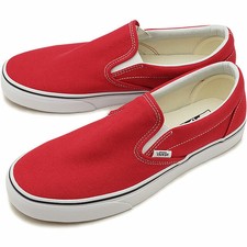 mens red slip on vans