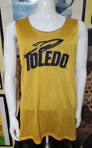 University Toledo Rockets Reversible Basketball Practice Jersey Medium OH Nice Cover