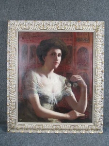 HIGHLY EXECUTED ANTIQUE OPERA PORTRAIT...SIGNED W.BUNTING 1909 - Picture 1 of 12
