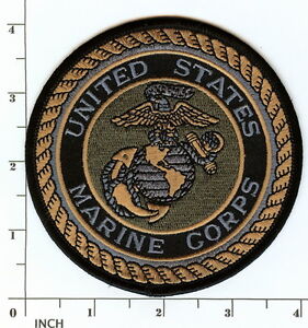 USMC United States Marine Corps 4" subdued OD PATCH Eagle-Globe-Anchor ! Marines