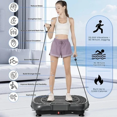 Bigzzia Vibration Plate 99 Intensity Levels Fitness Equipment for Home Full Body - Bild 1 von 4