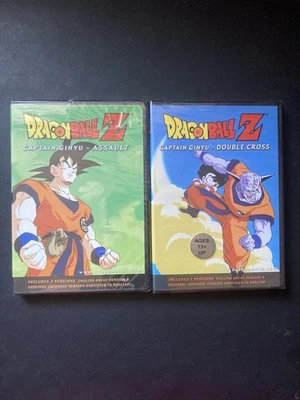 Dragon Ball Z Captain Ginyu Assault and Double Cross DVDS (2000, New Sealed) Foto 1 de 4