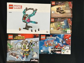 Lot Of 5 Lego Manuals Marvels 76255 Spider-Man 76184 76113 76059 76184