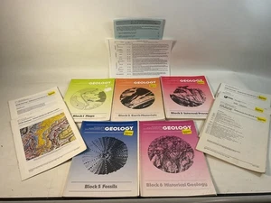 Open University Geology S236 Course Books Maps Fossils Mineral Pack - Picture 1 of 16