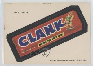 1979 Topps Wacky Packages Rerun Series 2 Clank (One Star) #113 x9h - Picture 1 of 3