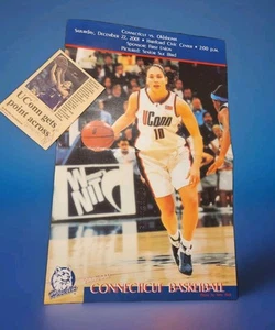 1998 Signed UCONN Sue Bird Cut & 2001 Ltd Storrs Stadium Premium Game Poster HOF - Picture 1 of 20