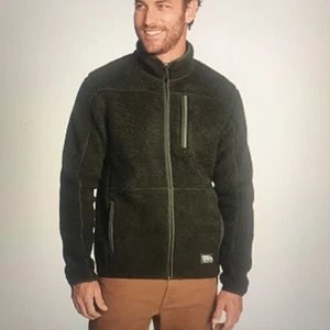Giacca uomo Eddie Bauer Chilali finta pile shearling taglia XL verde smeraldo - Foto 1 di 12