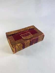 1820 Heilige Bibel Oxford getragen rot Marokko Lederbezug, Collingwood Post Revoluti - Bild 1 von 10