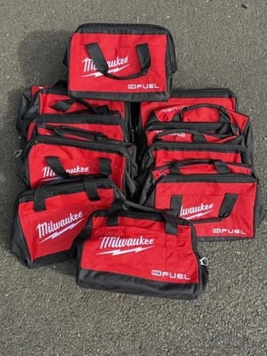10x New Milwaukee Fuel M12 13" Heavy Duty Contractors Tool Bag 13" x 9" x 10"