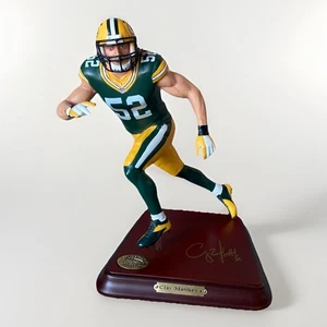 RARE HTF Danbury Mint Green Bay Packers CLAY MATTHEWS + Box + Paper VGUC - Picture 1 of 19