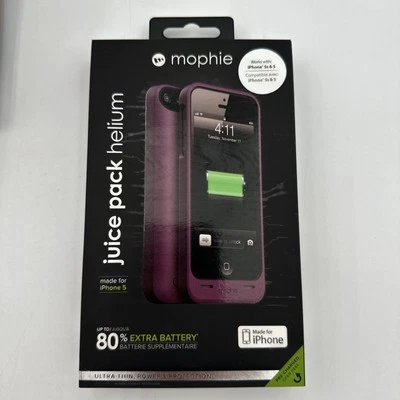 Mophie Juice Pack Helium Air Battery Case Apple iPhone 5 & 5s - Purple - Image 1 of 4
