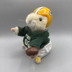 Gemmy NFL Green Bay Packers Animated Plush Hamster Figurine 6.5" Works - Picture 1 of 4