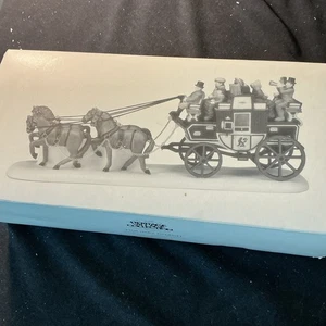 Department Dept 56 Dickens Heritage Village Holiday Coach 5561-1 1998 Vintage Weihnachten - Bild 1 von 9